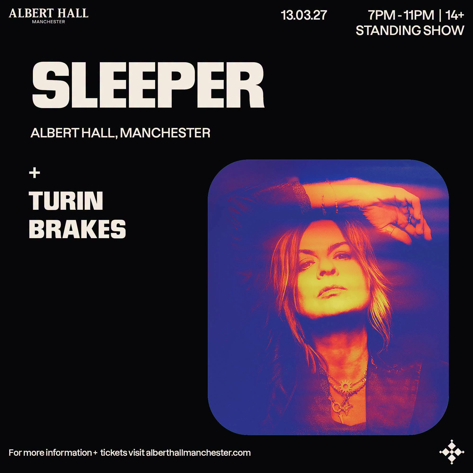 Sleeper at Albert Hall Manchester Tickets