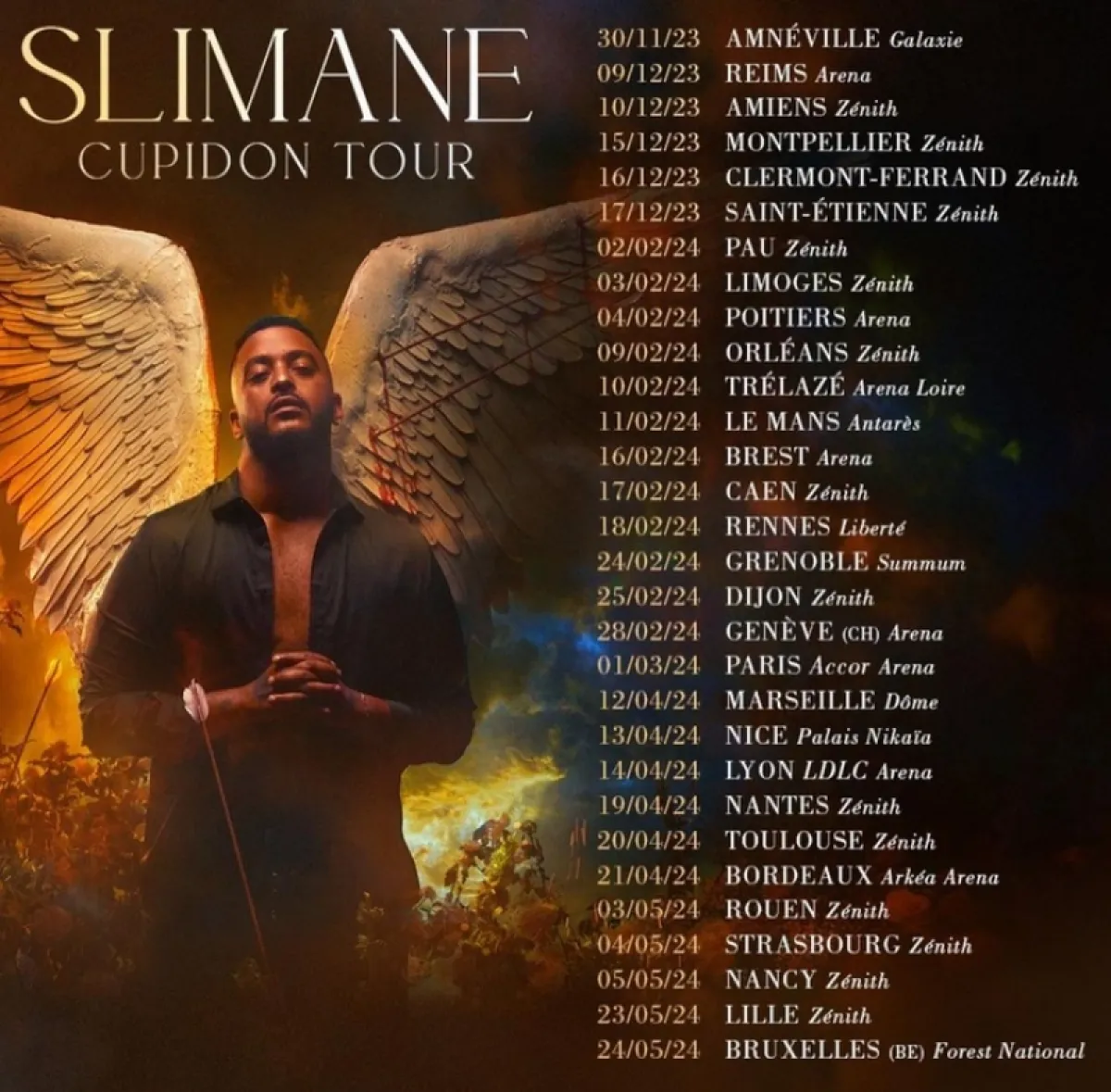 Slimane - Cupidon Tour in der Forest National Tickets