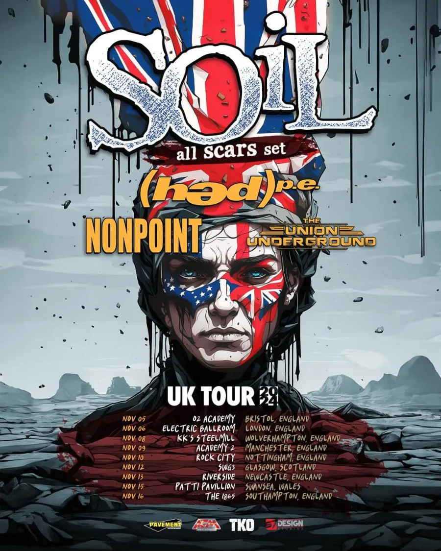 Soil - Hed Pe - Nonpoint - The Union Underground al Rock City Nottingham Tickets