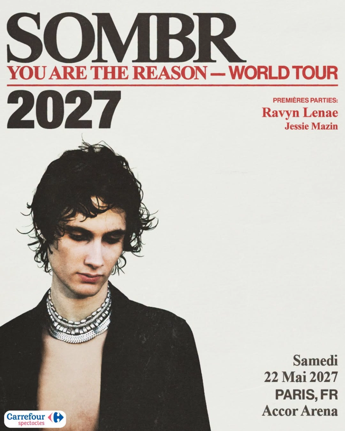 Billets Sombr (Accor Arena - Paris)