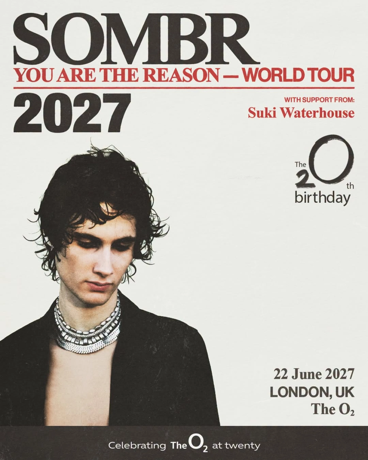 Sombr at The O2 Arena Tickets