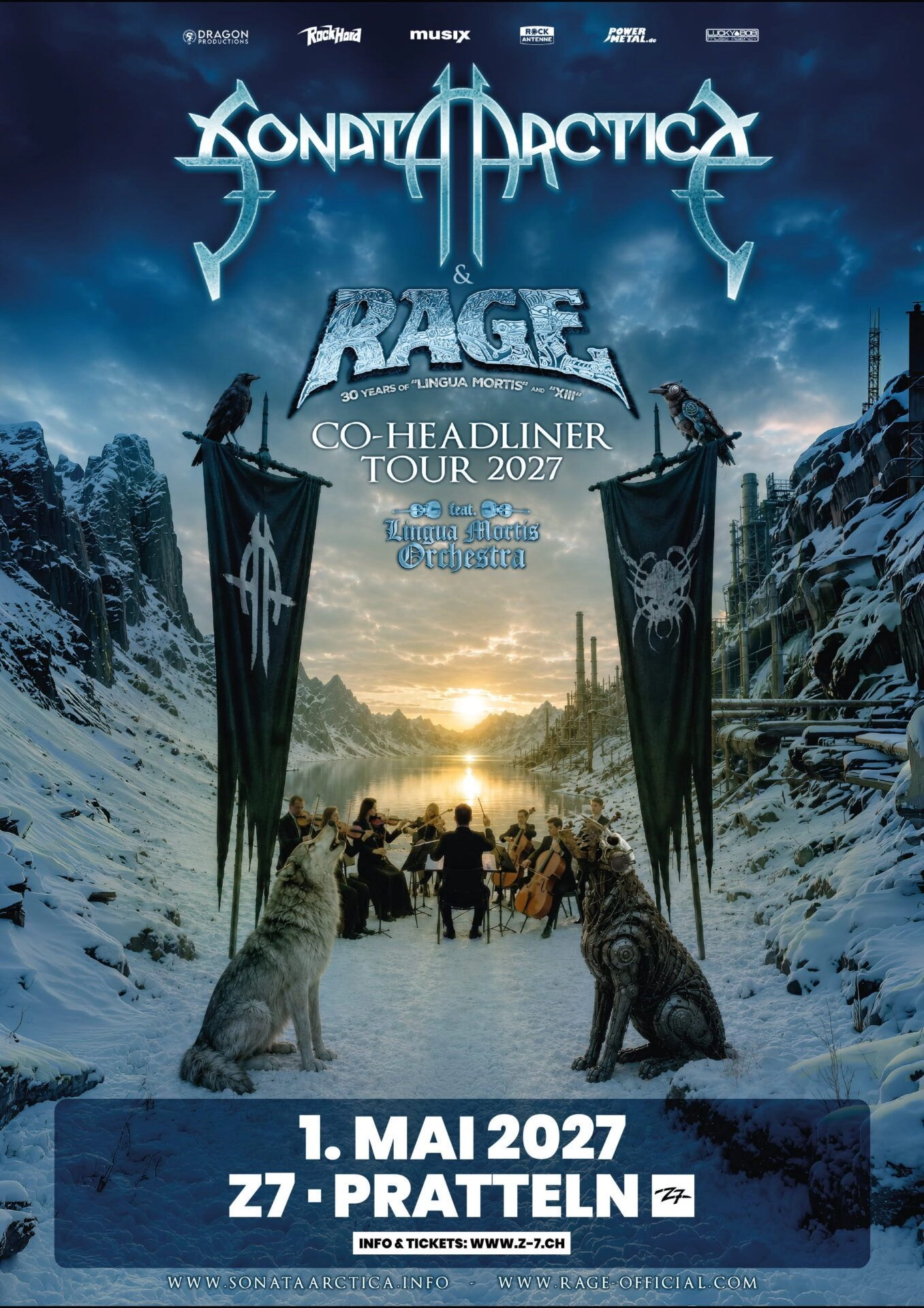 Sonata Arctica - Rage in der Konzertfabrik Z7 Tickets