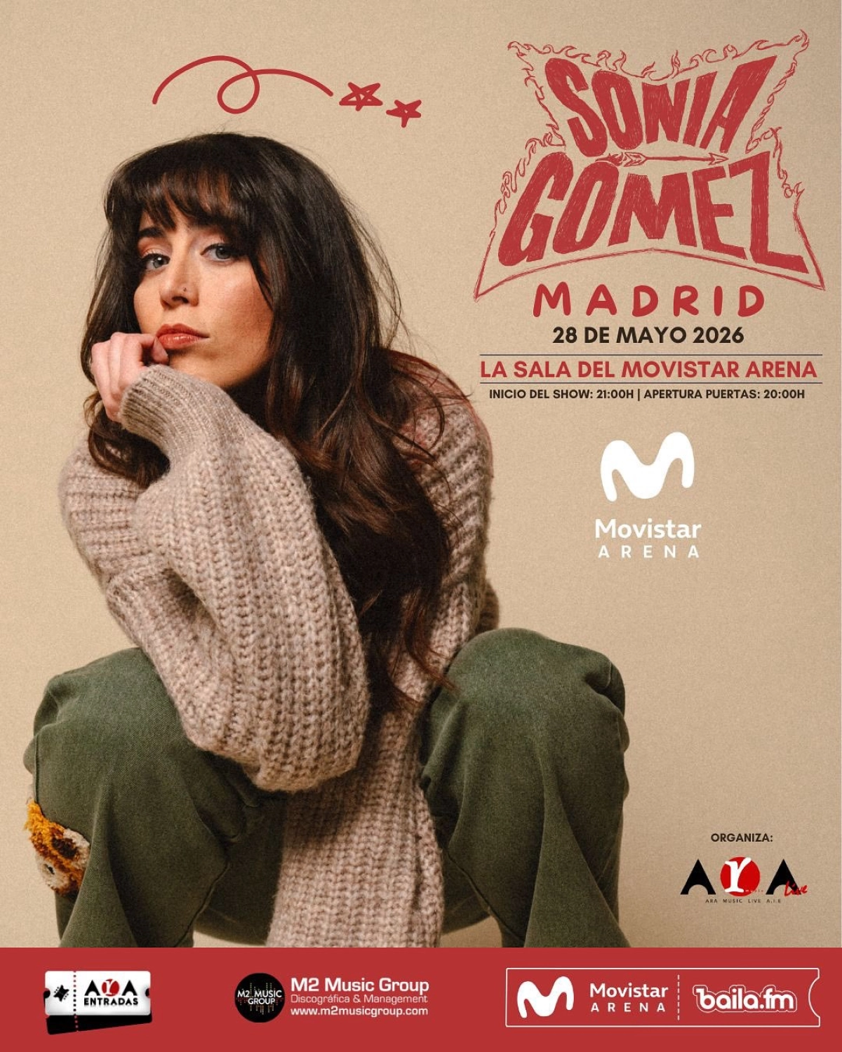 Billets Sonia Gómez (Movistar Arena Madrid - Madrid)