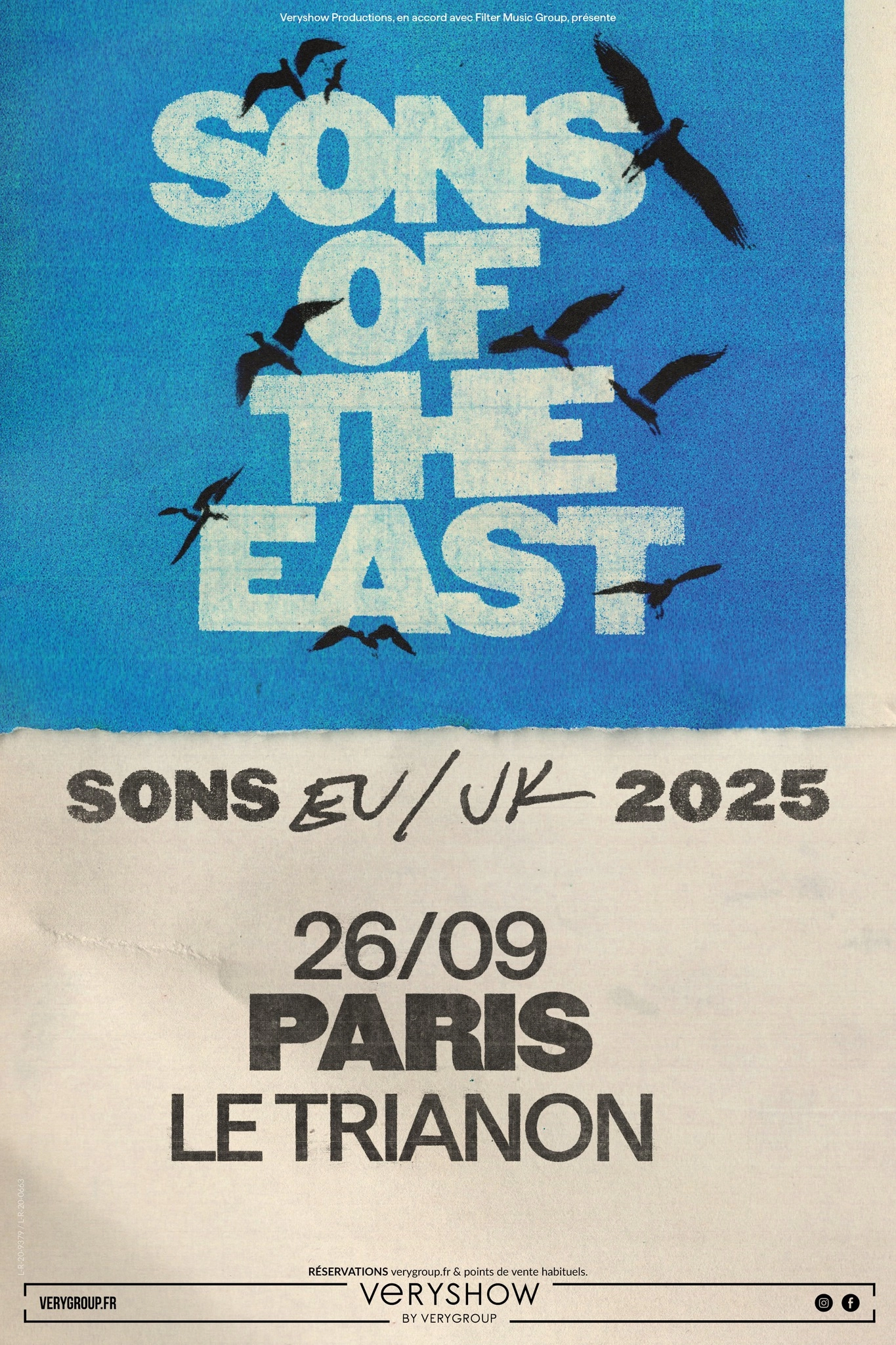Billets Sons Of The East (Le Trianon - Paris)