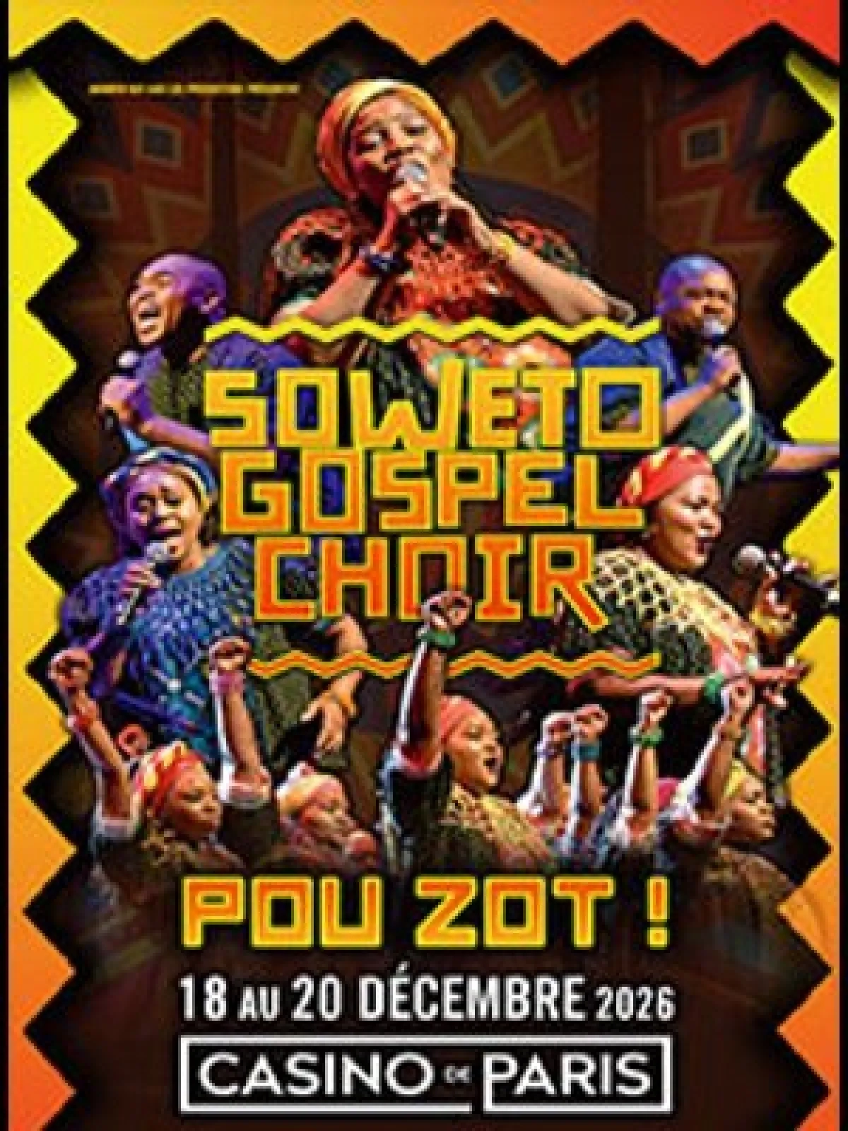 Soweto Gospel Choir at Casino de Paris Tickets