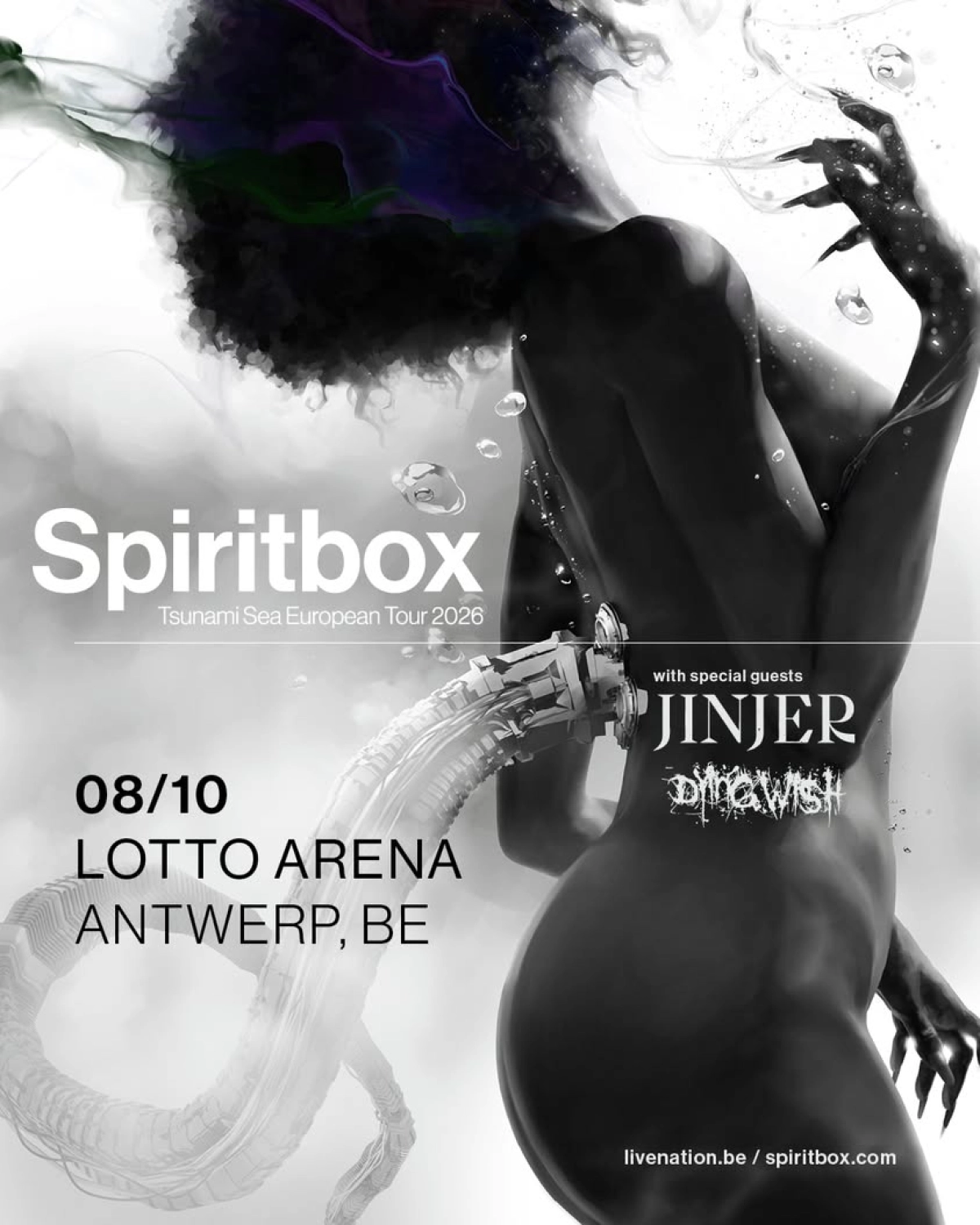 Billets Spiritbox (Lotto Arena - Anvers)