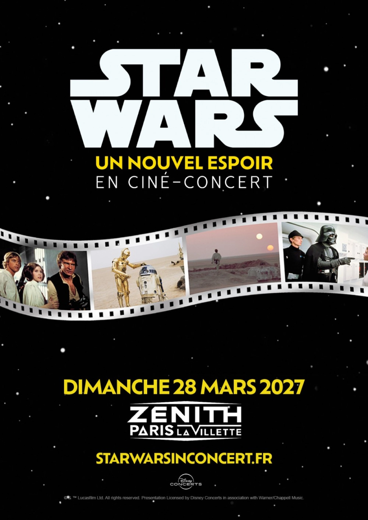 Star Wars In Concert al Zenith Paris Tickets
