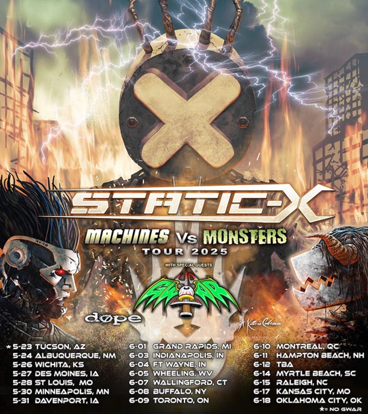 Billets Static-X (History - Toronto)