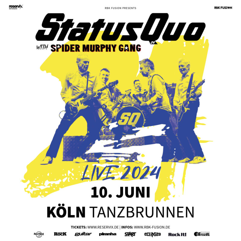 Billets Status Quo with Spider Murphy Gang (Tanzbrunnen Köln - Cologne)