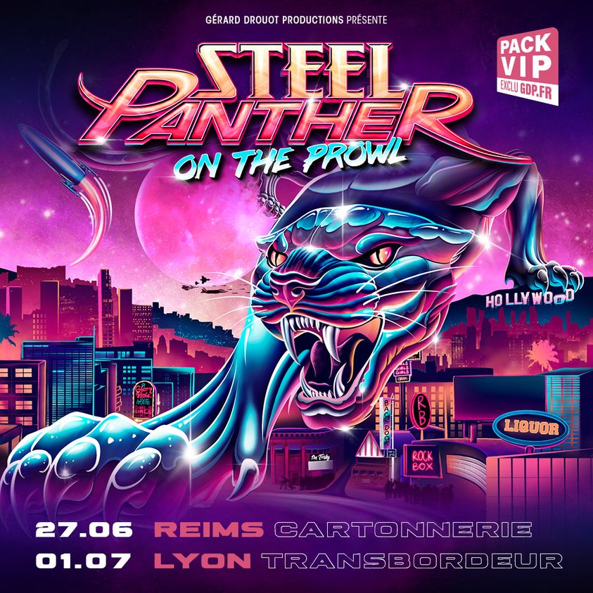Billets Steel Panther (Le Transbordeur - Villeurbanne)