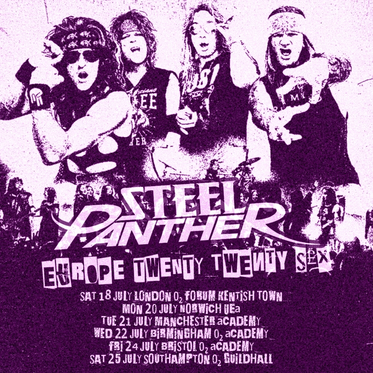 Billets Steel Panther (O2 Academy Bristol - Bristol)