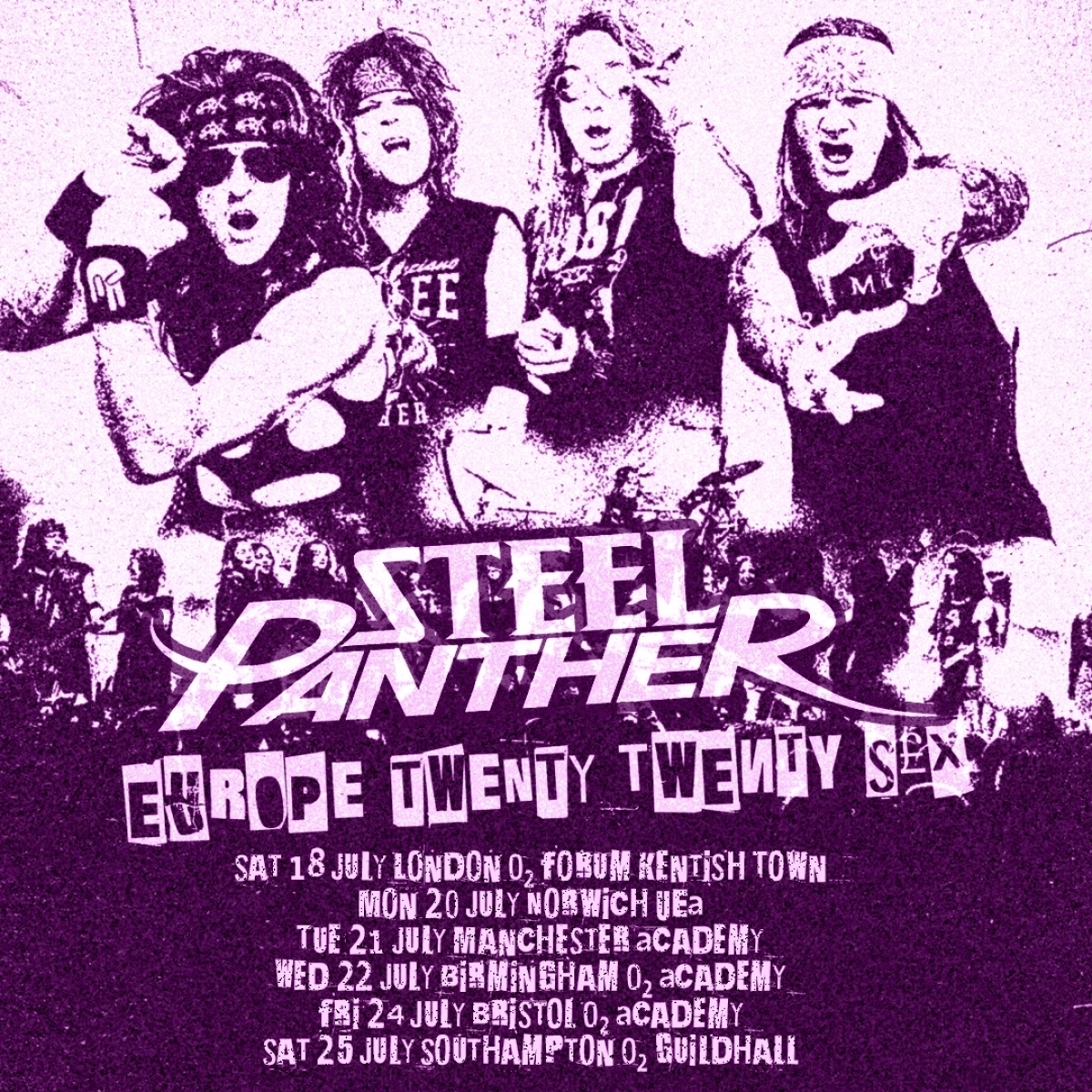 Billets Steel Panther (O2 Guildhall Southampton - Southampton)