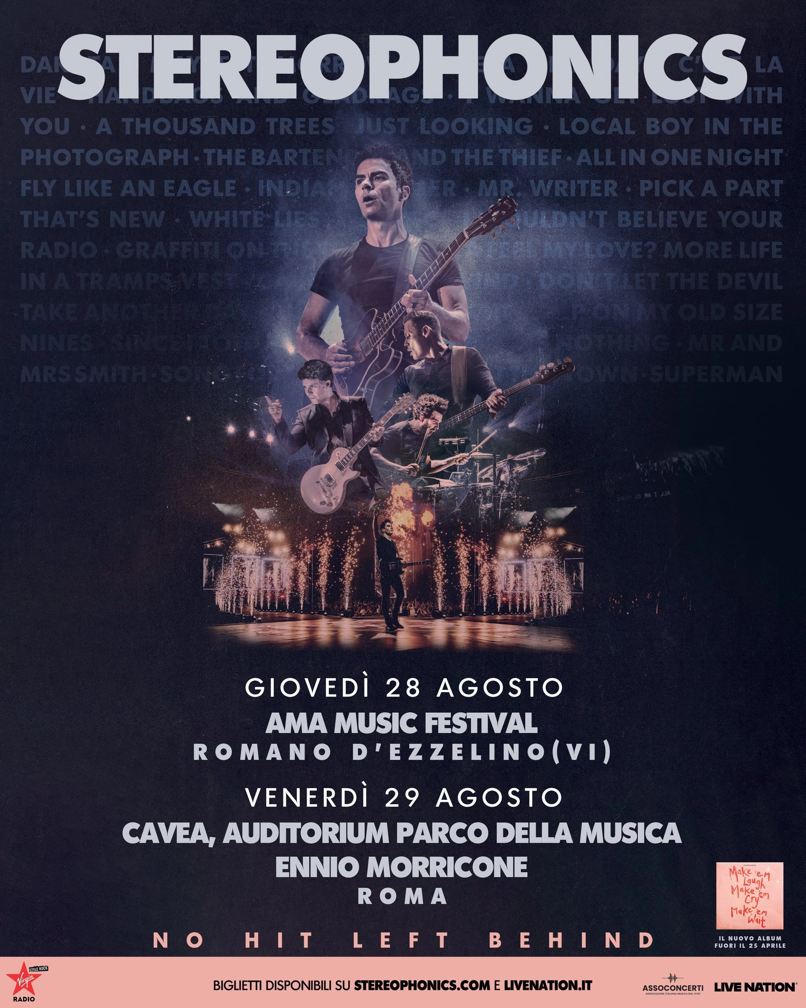 Stereophonics at Cavea Auditorium Parco della Musica Tickets