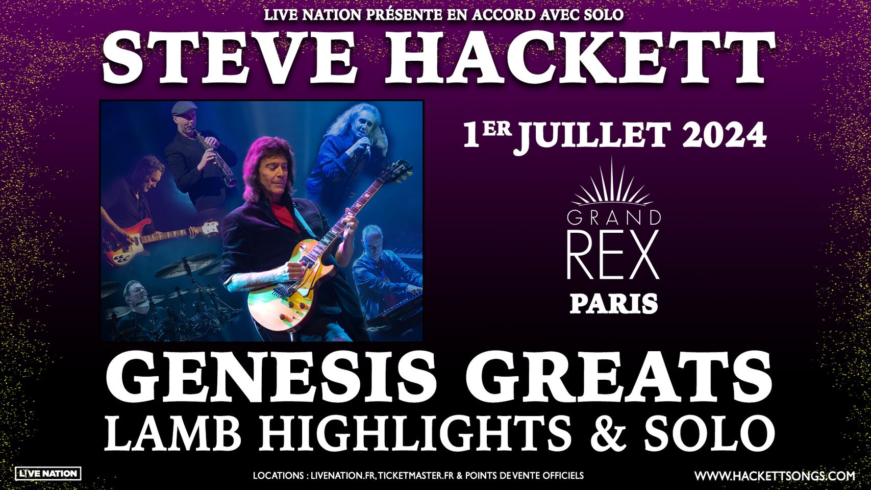 Steve Hackett al Le Grand Rex Tickets