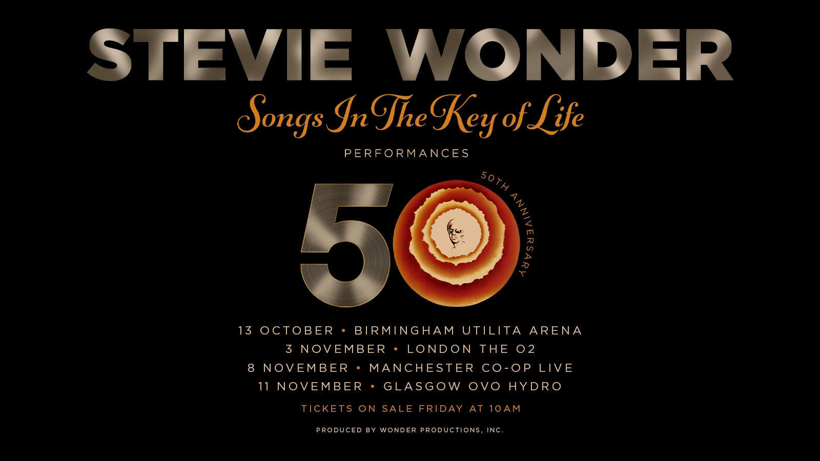 Billets Stevie Wonder (Co-op Live - Manchester)