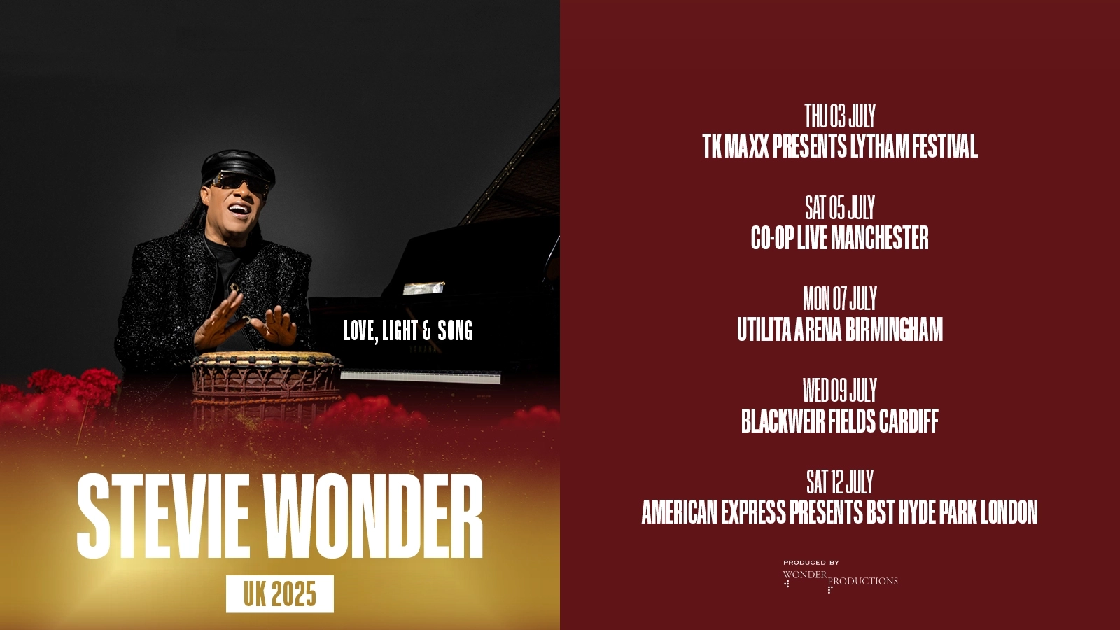 Billets Stevie Wonder (Utilita Arena Birmingham - Birmingham)