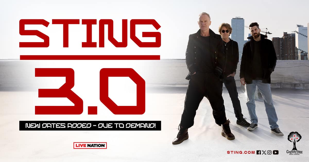 Sting 3.0 Tour en Massey Hall Tickets