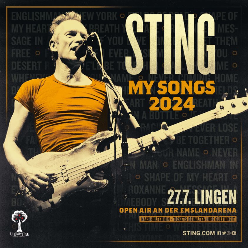 Billets Sting - My Songs 2024 (Emsland Arena - Lingen)