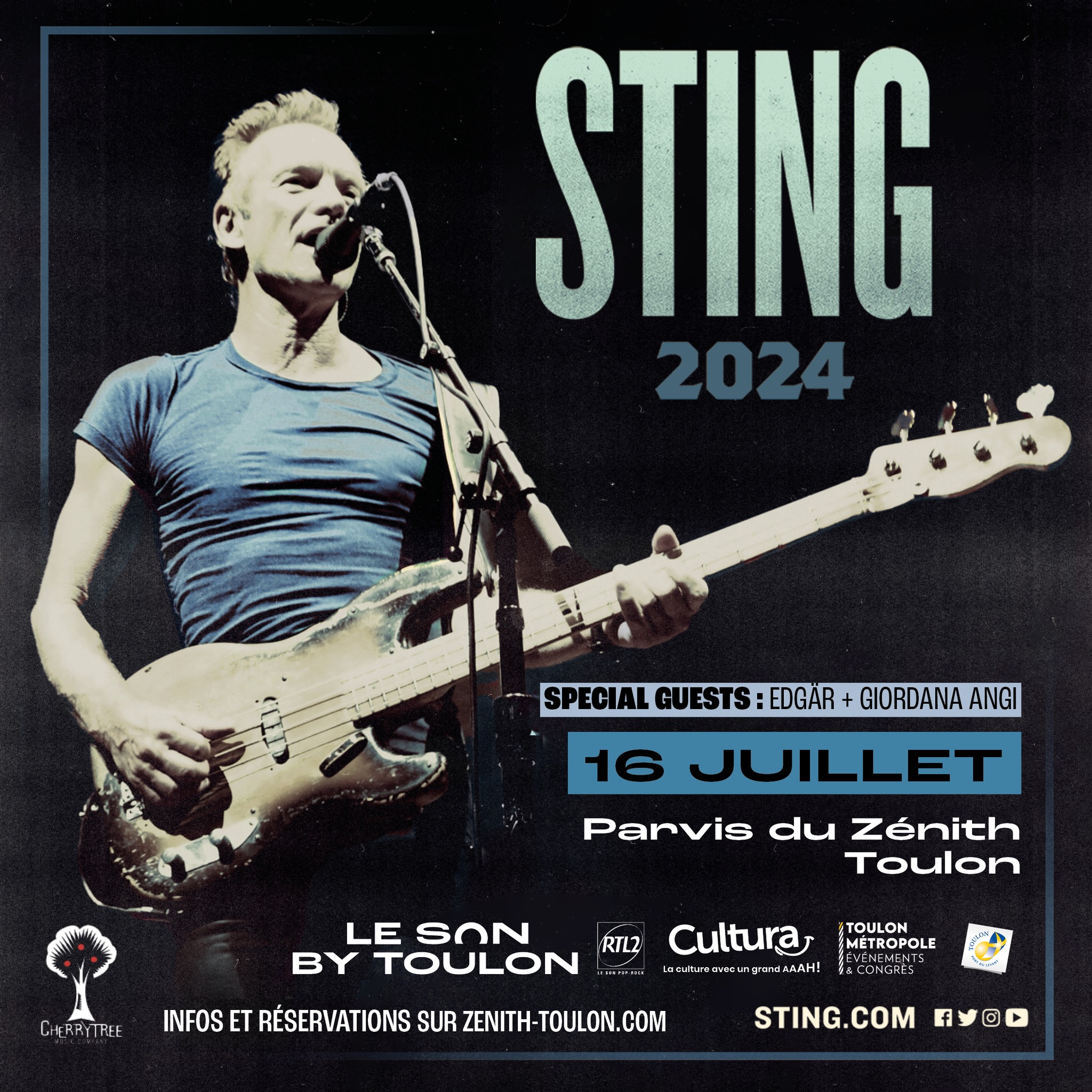Sting at Zenith Omega Toulon Tickets