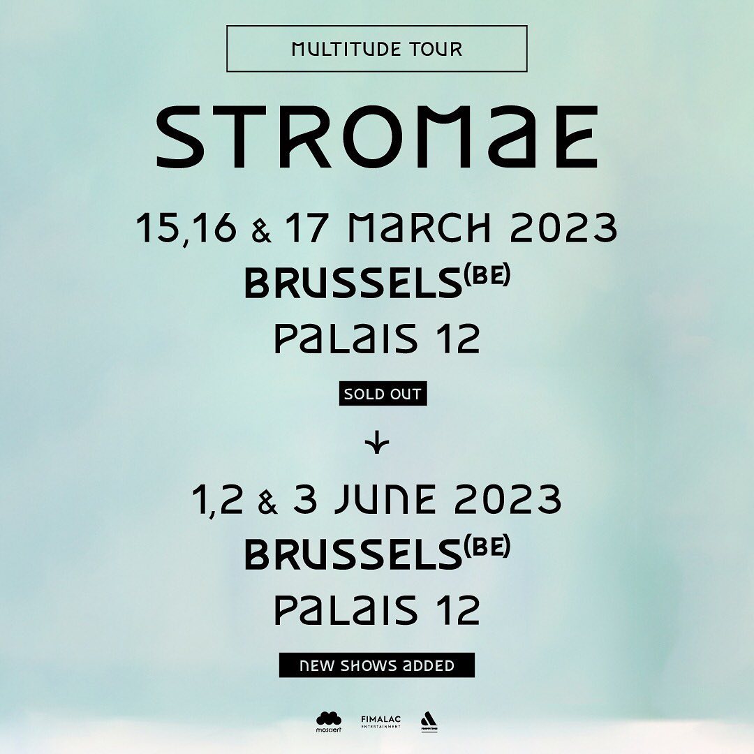 Billets Stromae (Palais 12 - Bruxelles)