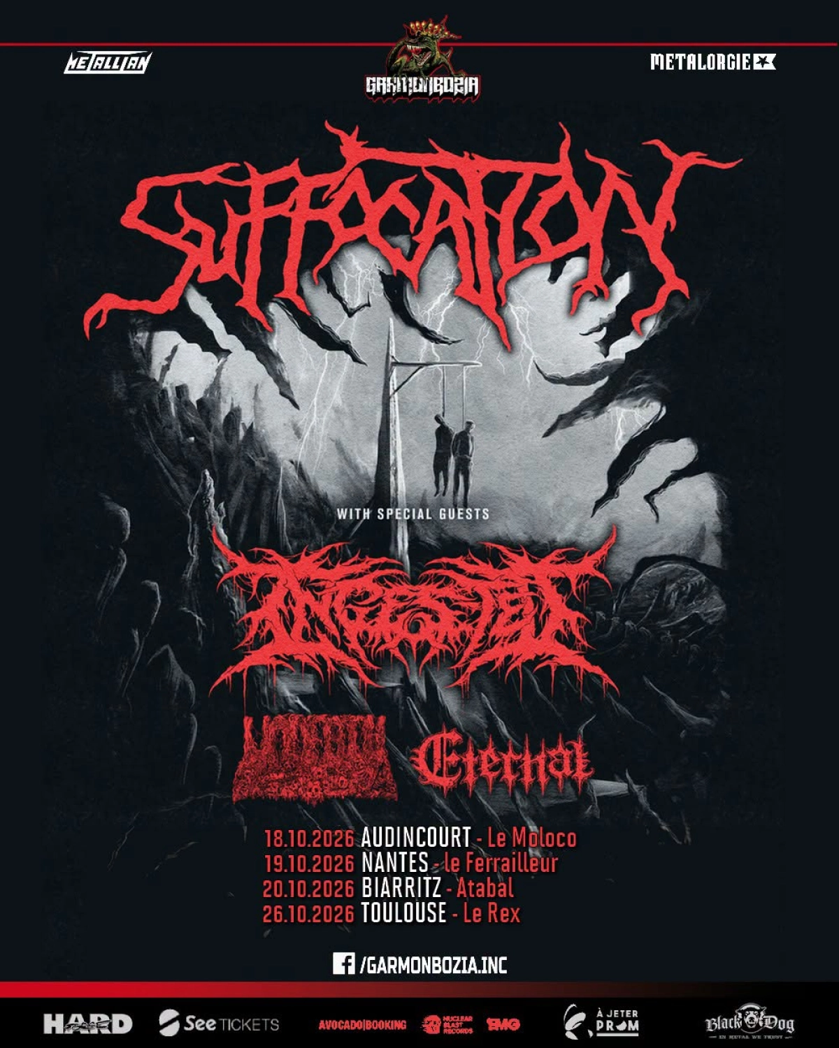 Suffocation en Le Moloco Tickets