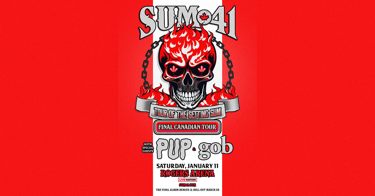 Sum 41 - Pup - Gob al Rogers Arena Tickets