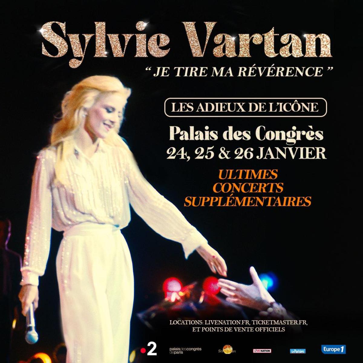 Sylvie Vartan al Palais Des Congres Paris Tickets