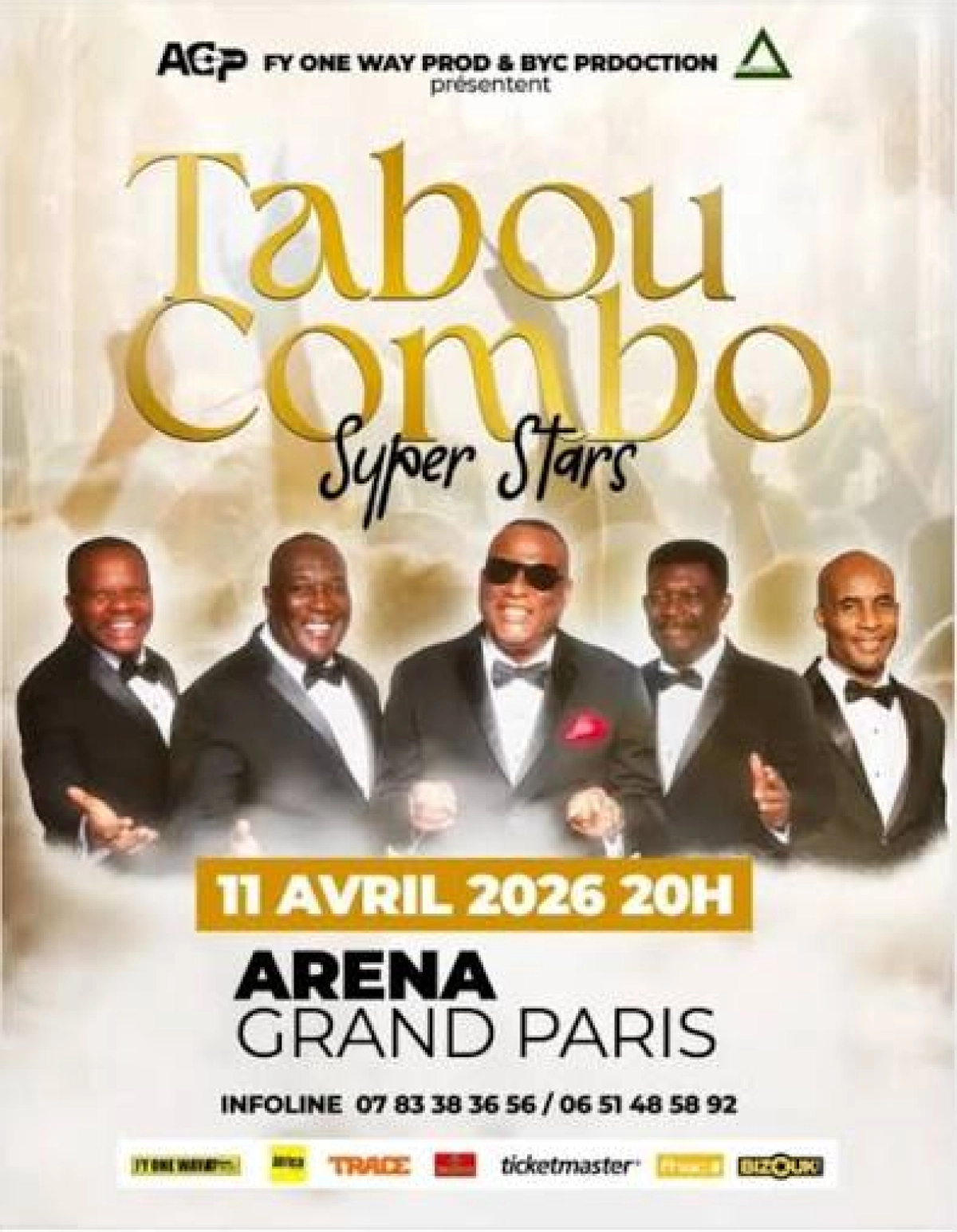 Tabou Combo en Arena Grand Paris Tickets