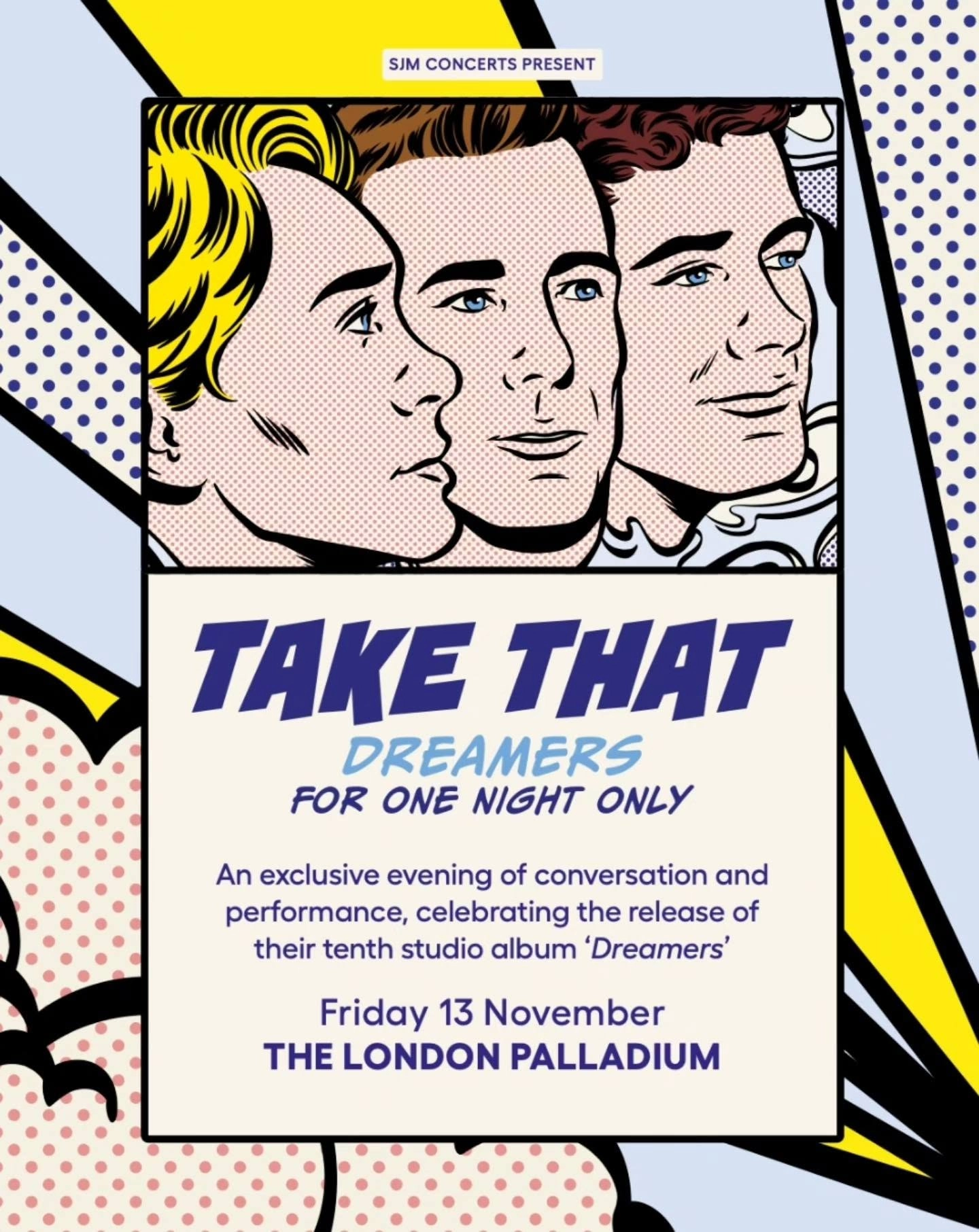 Take That at London Palladium Tickets