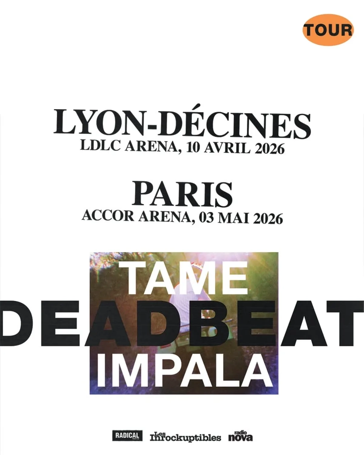 Billets Tame Impala (Accor Arena - Paris)