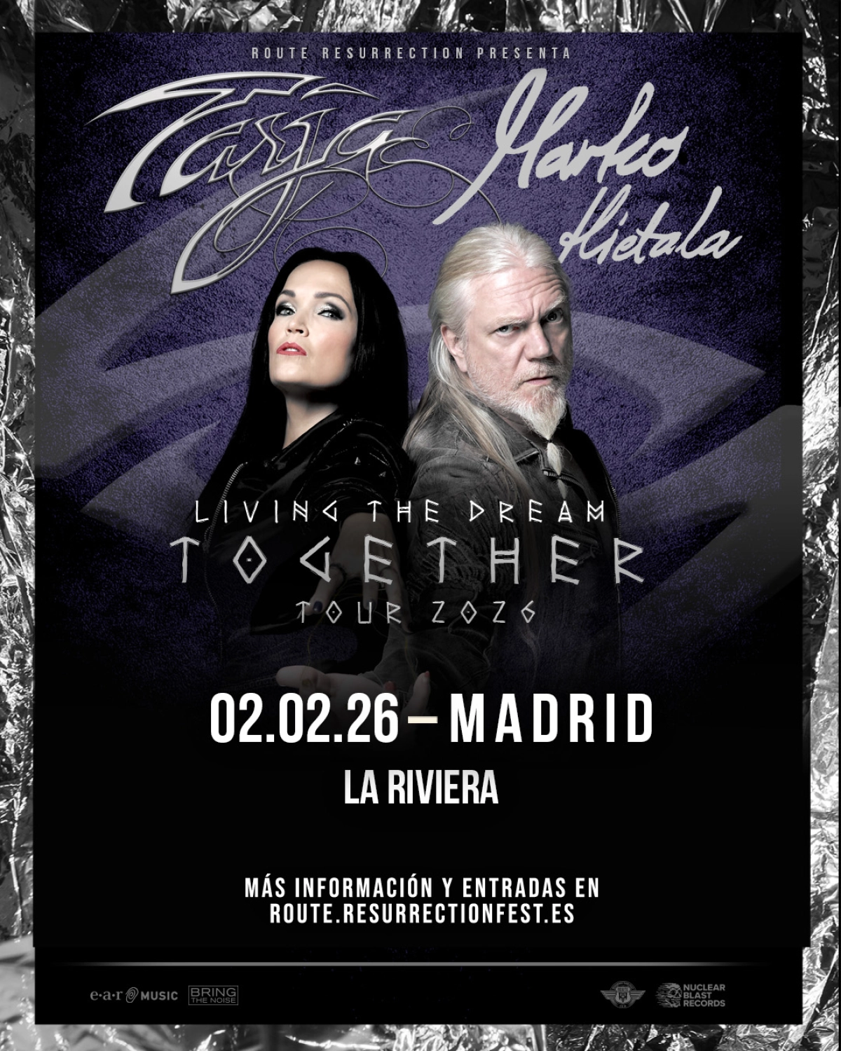 Billets Tarja Turunen (La Riviera - Madrid)