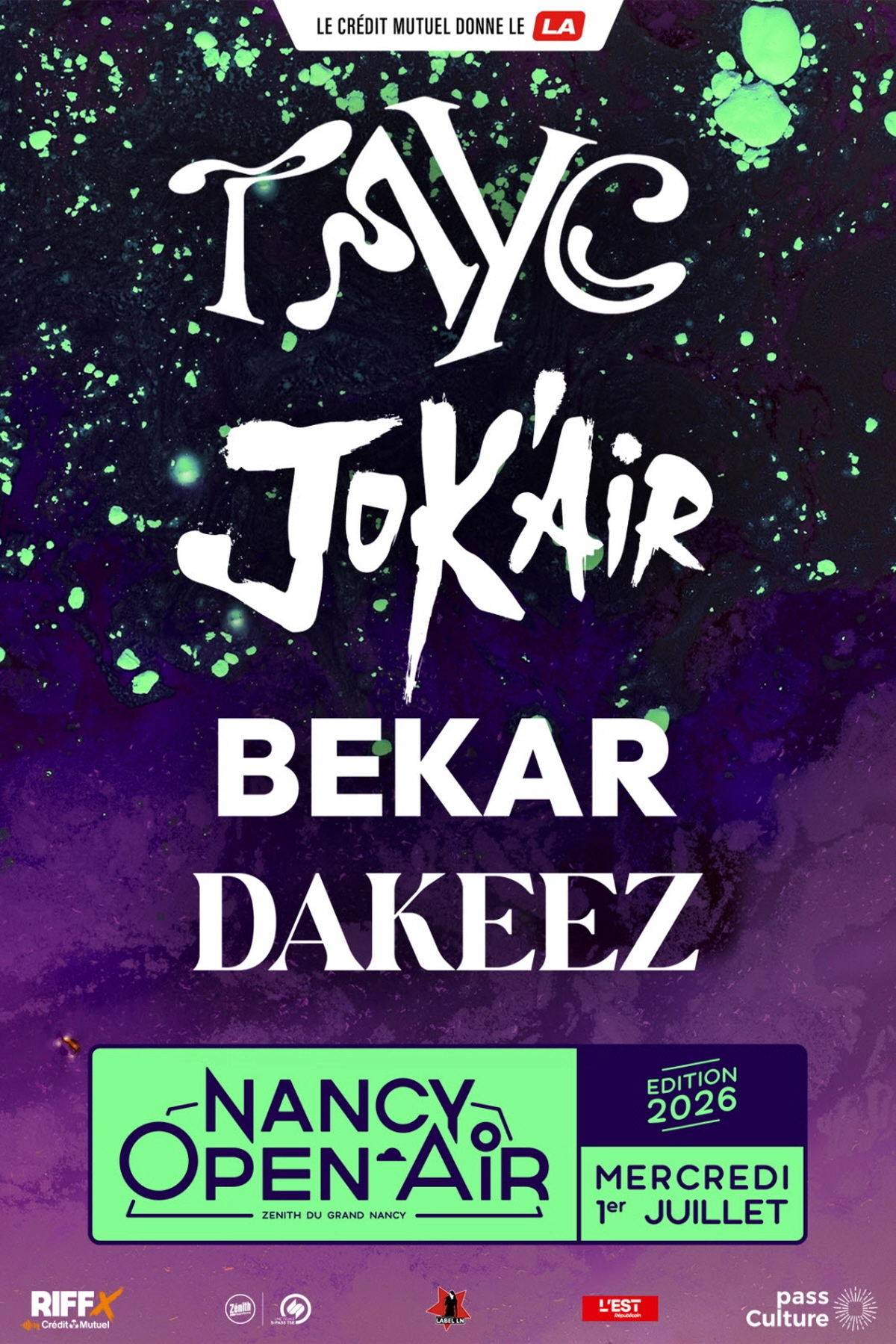 Tayc - Jok'air - Bekar - Dakeez al Zenith Nancy Tickets