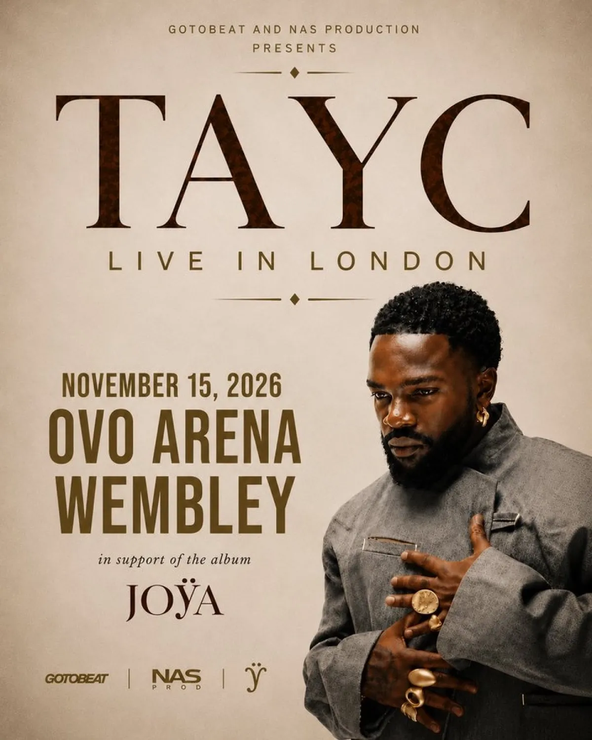 Tayc at OVO Arena Wembley Tickets
