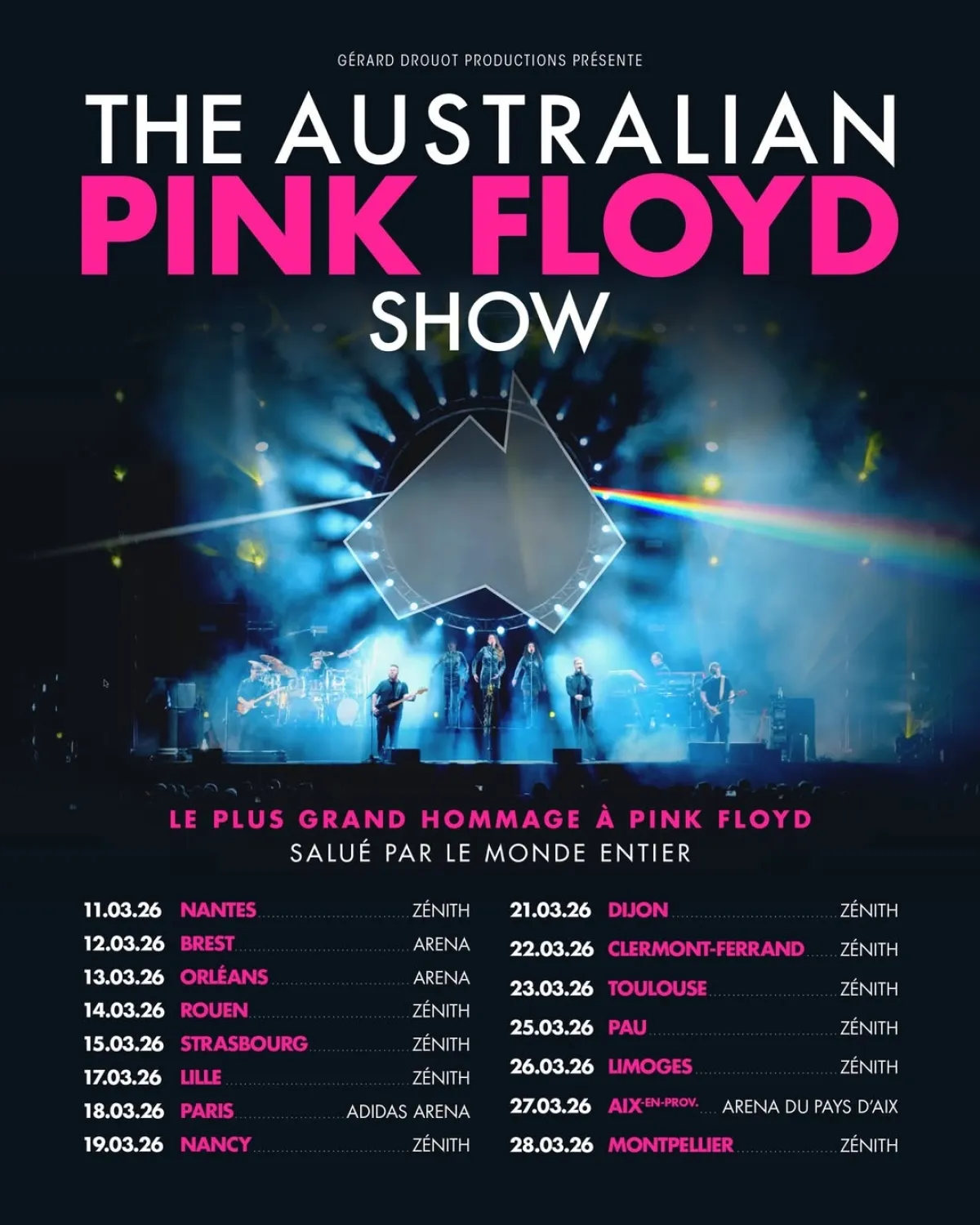 Billets The Australian Pink Floyd Show (Adidas Arena - Paris)