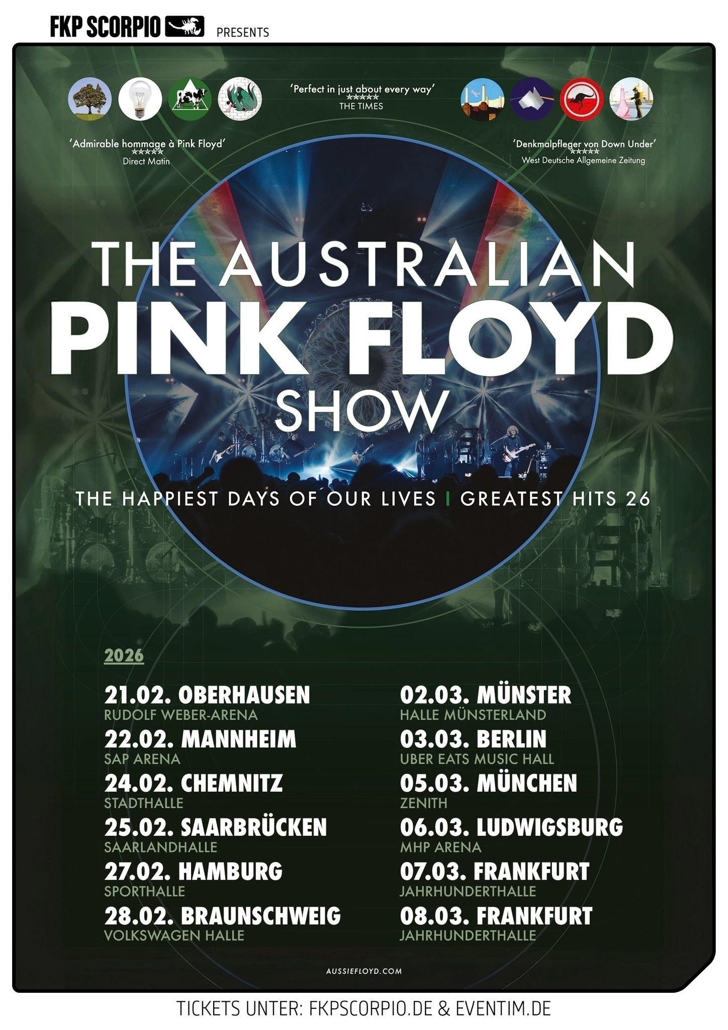 Billets The Australian Pink Floyd Show (Zenith München - München)