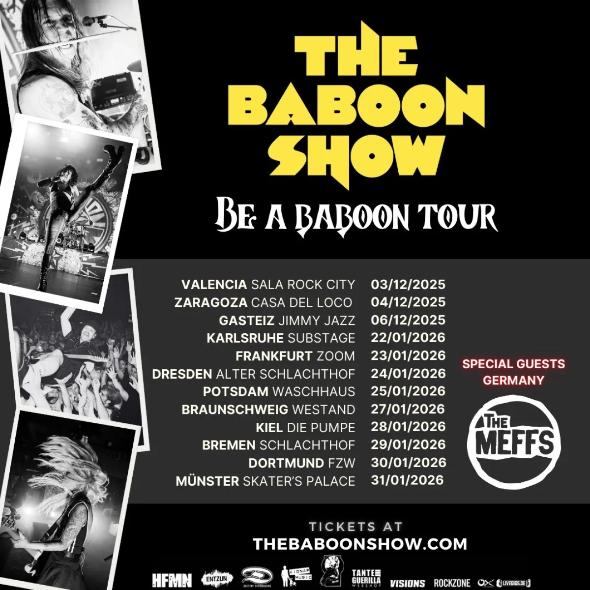 Billets The Baboon Show (ZOOM Frankfurt - Francfort)