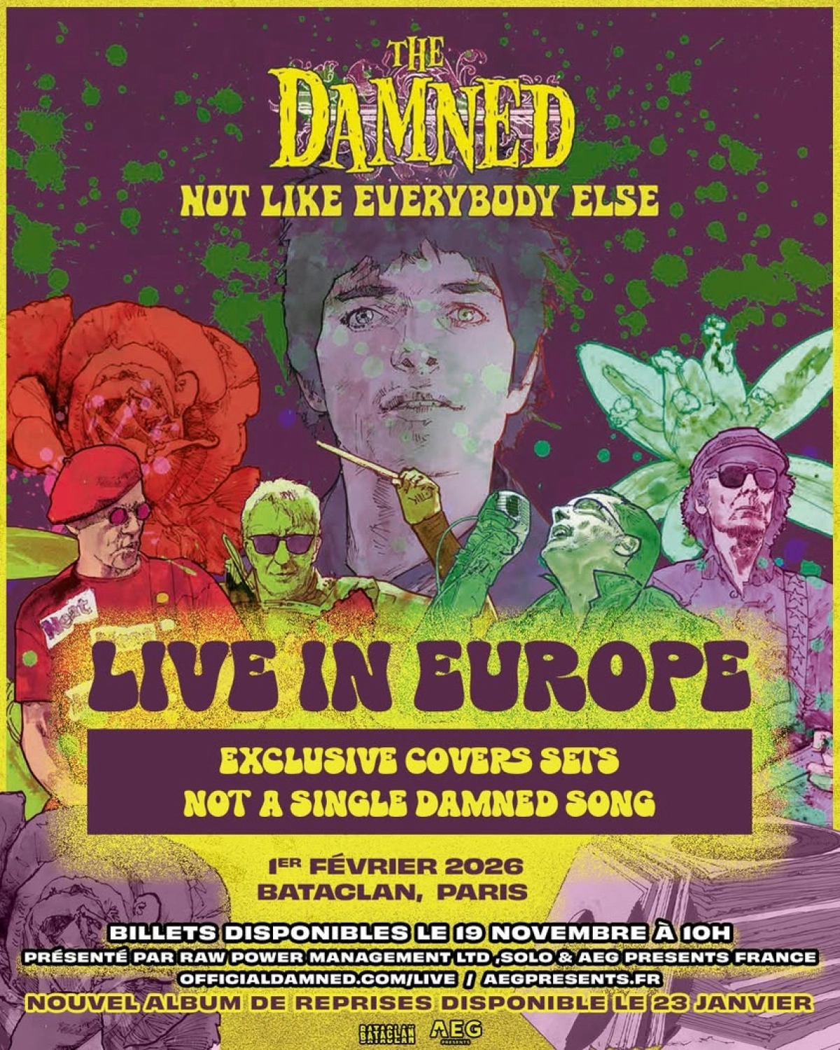 Billets The Damned (Bataclan - Paris)