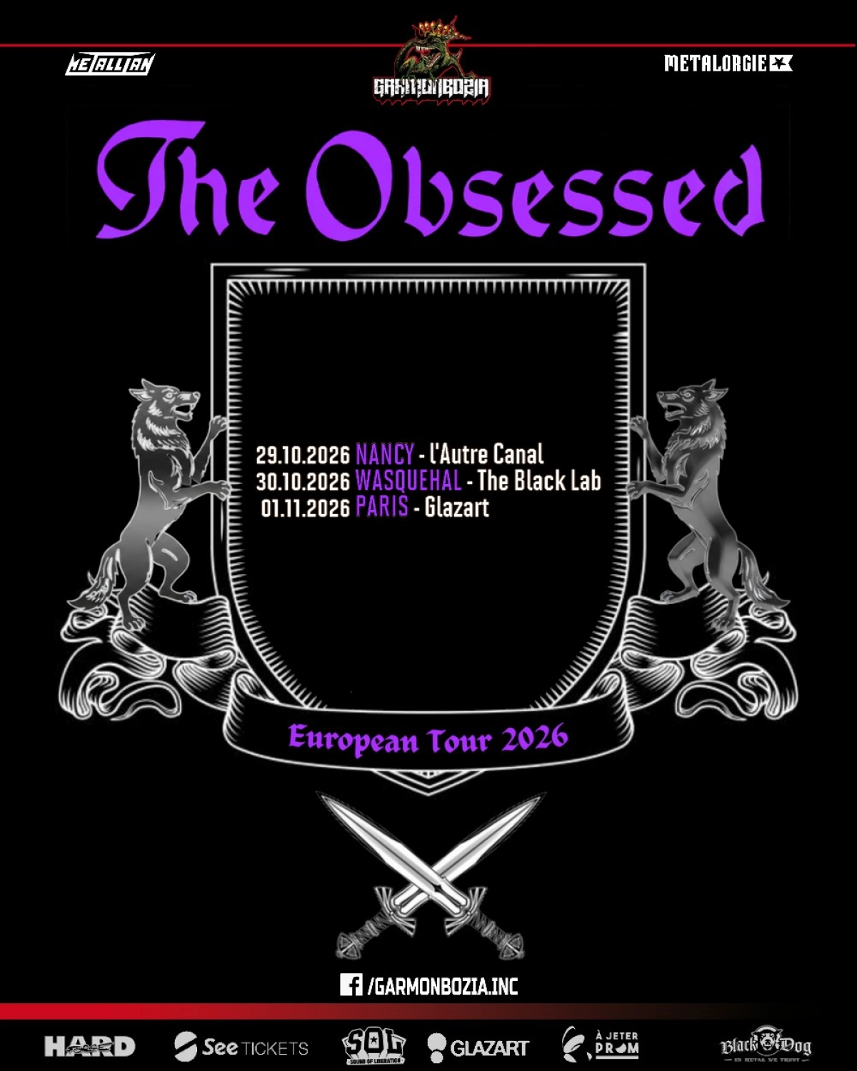 The Obsessed at Autre Canal Tickets