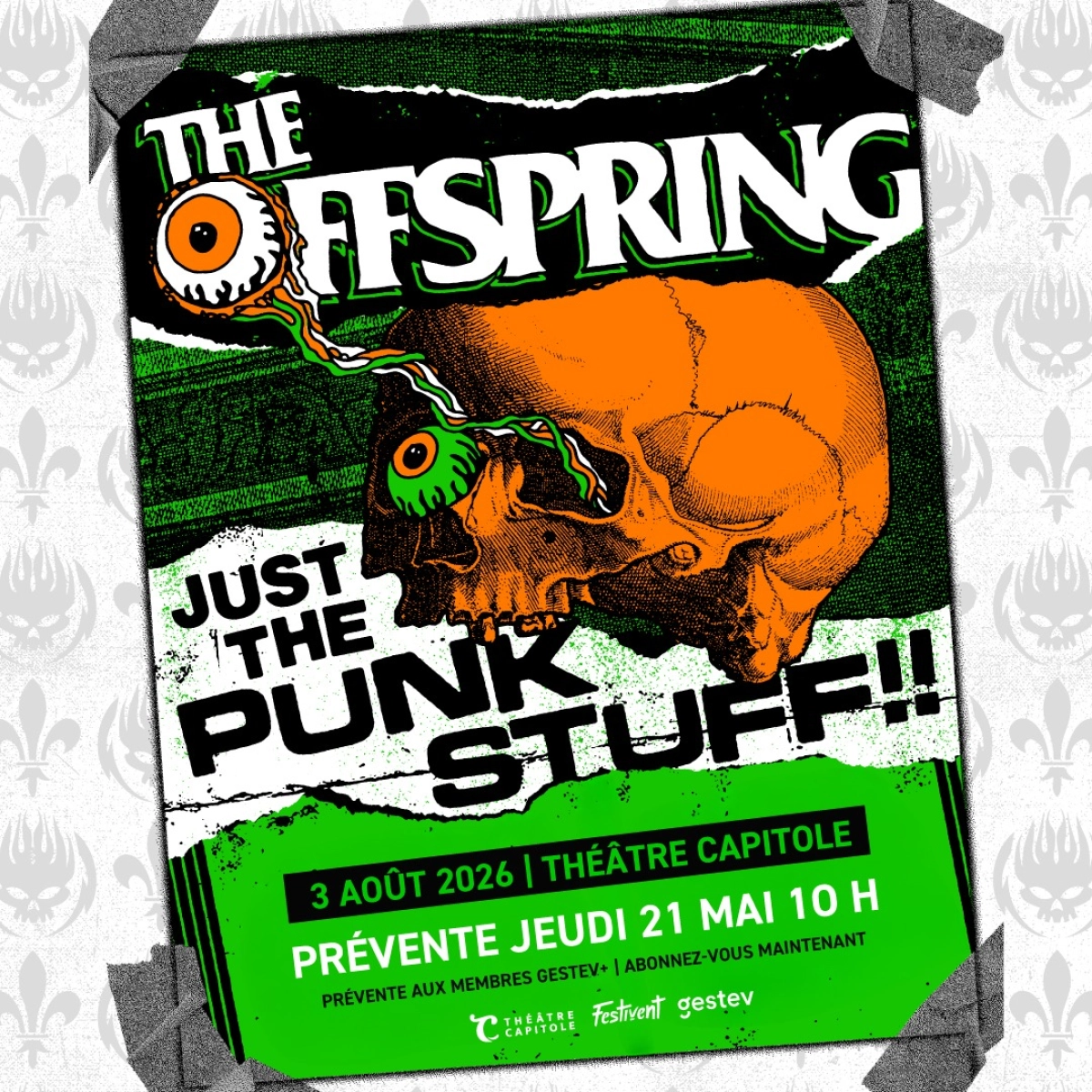 The Offspring at Theatre Capitole Quebec Tickets