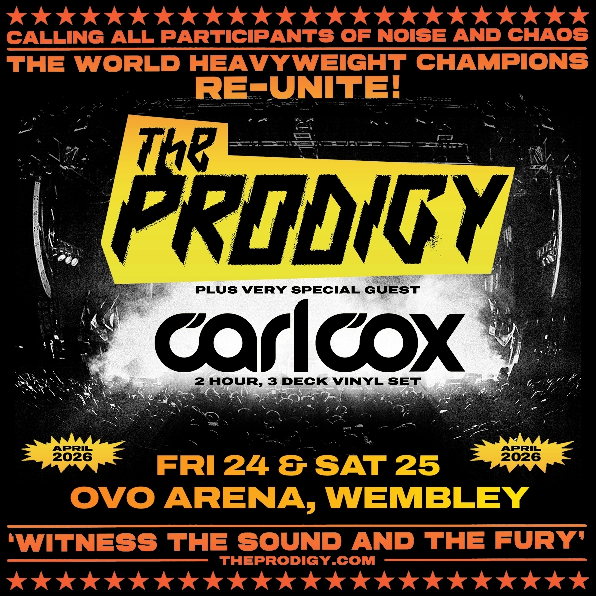 Billets The Prodigy (OVO Arena Wembley - Londres)