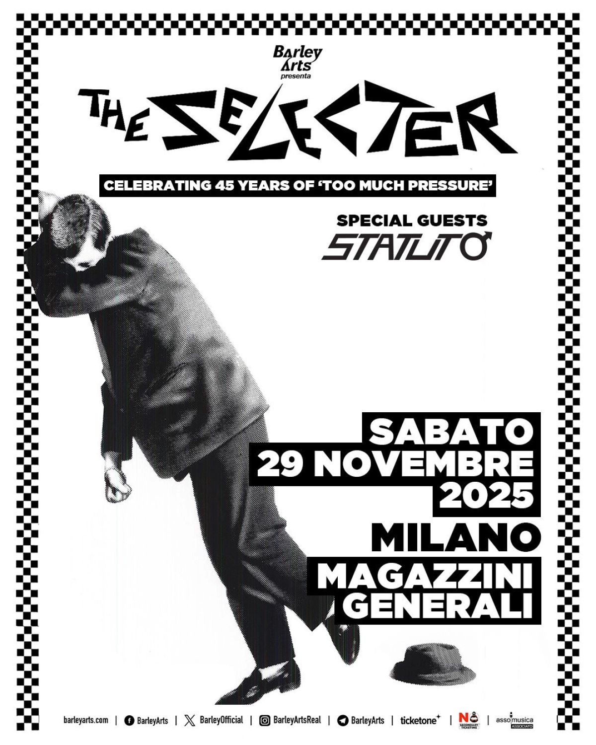 Billets The Selecter (Magazzini Generali - Milan)