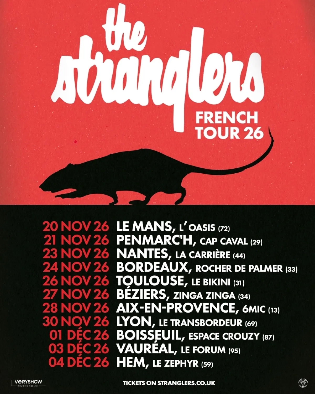 Billets The Stranglers (Le Transbordeur - Villeurbanne)