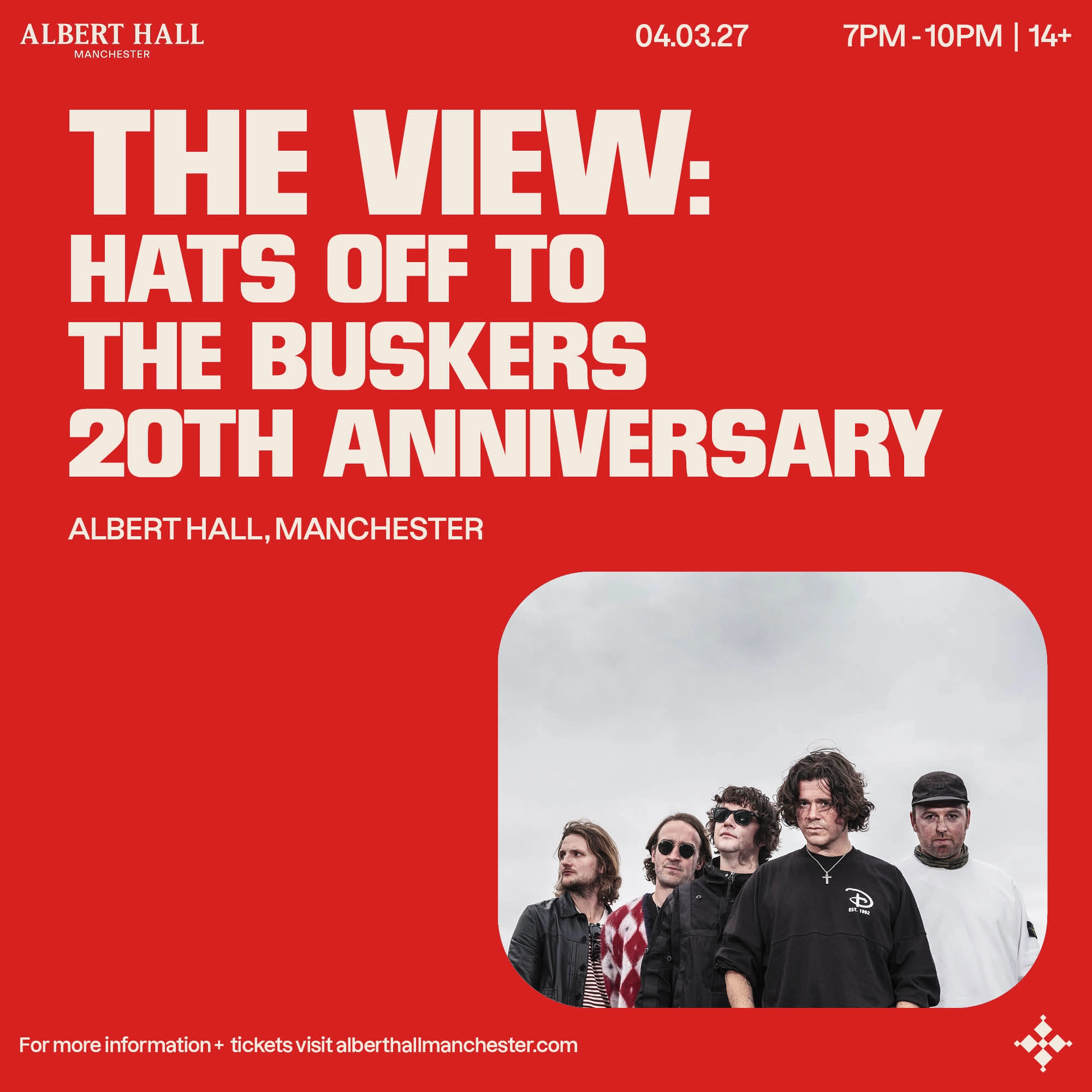 The View at Albert Hall Manchester Tickets