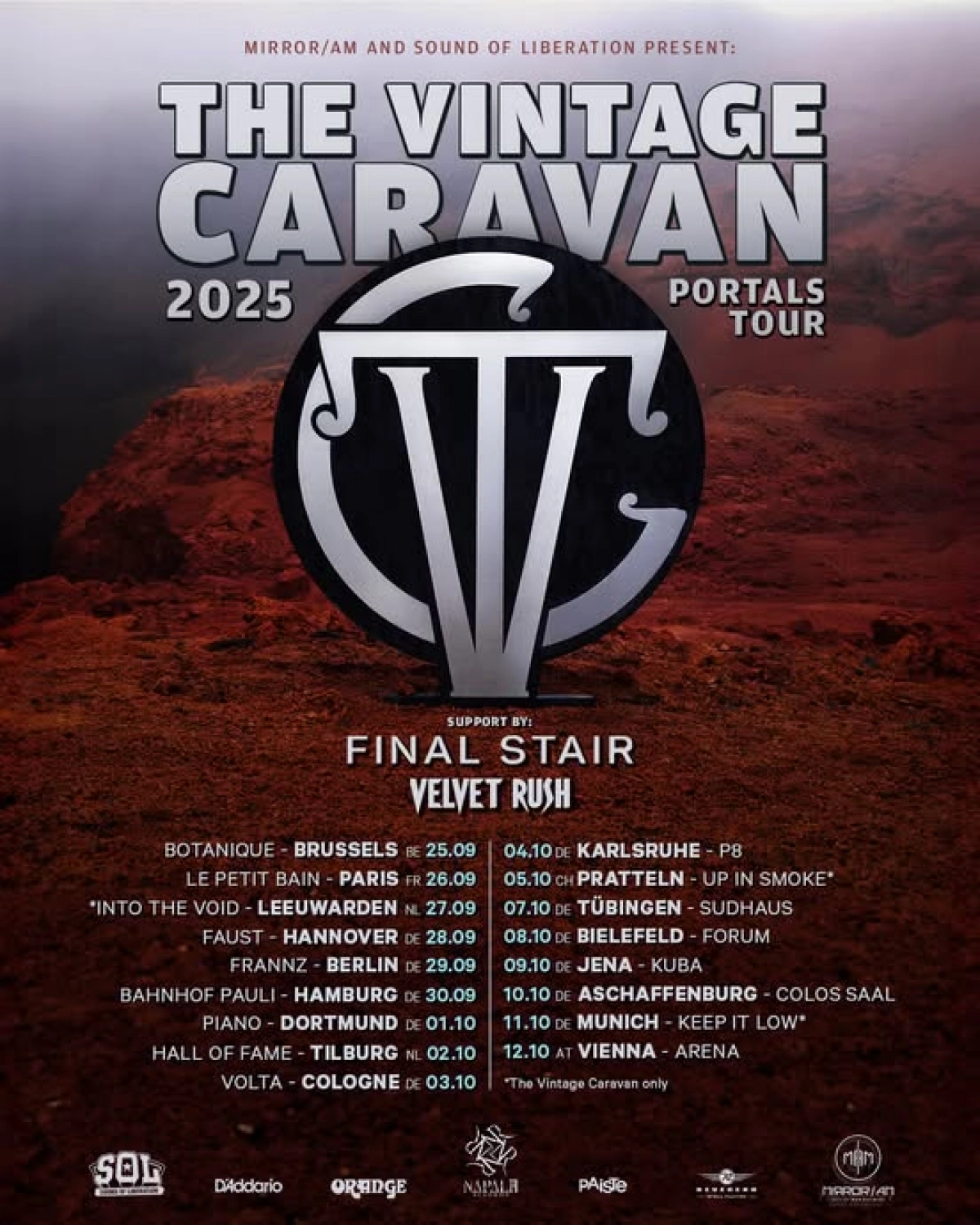 The Vintage Caravan - Final Stair - Velvet Rush at Frannz Club Tickets
