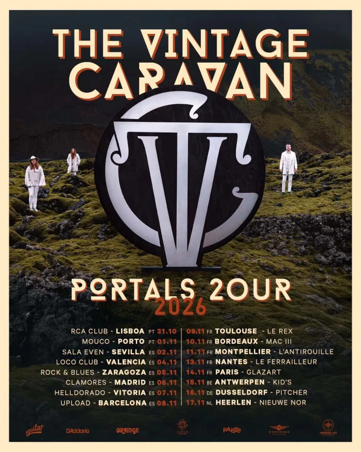 The Vintage Caravan at Glazart Tickets