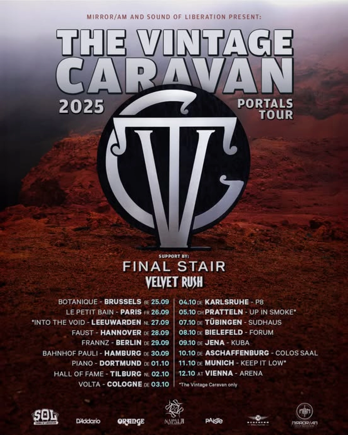 The Vintage Caravan - Velvet Rush - Final Stair at Kulturzentrum Faust Tickets