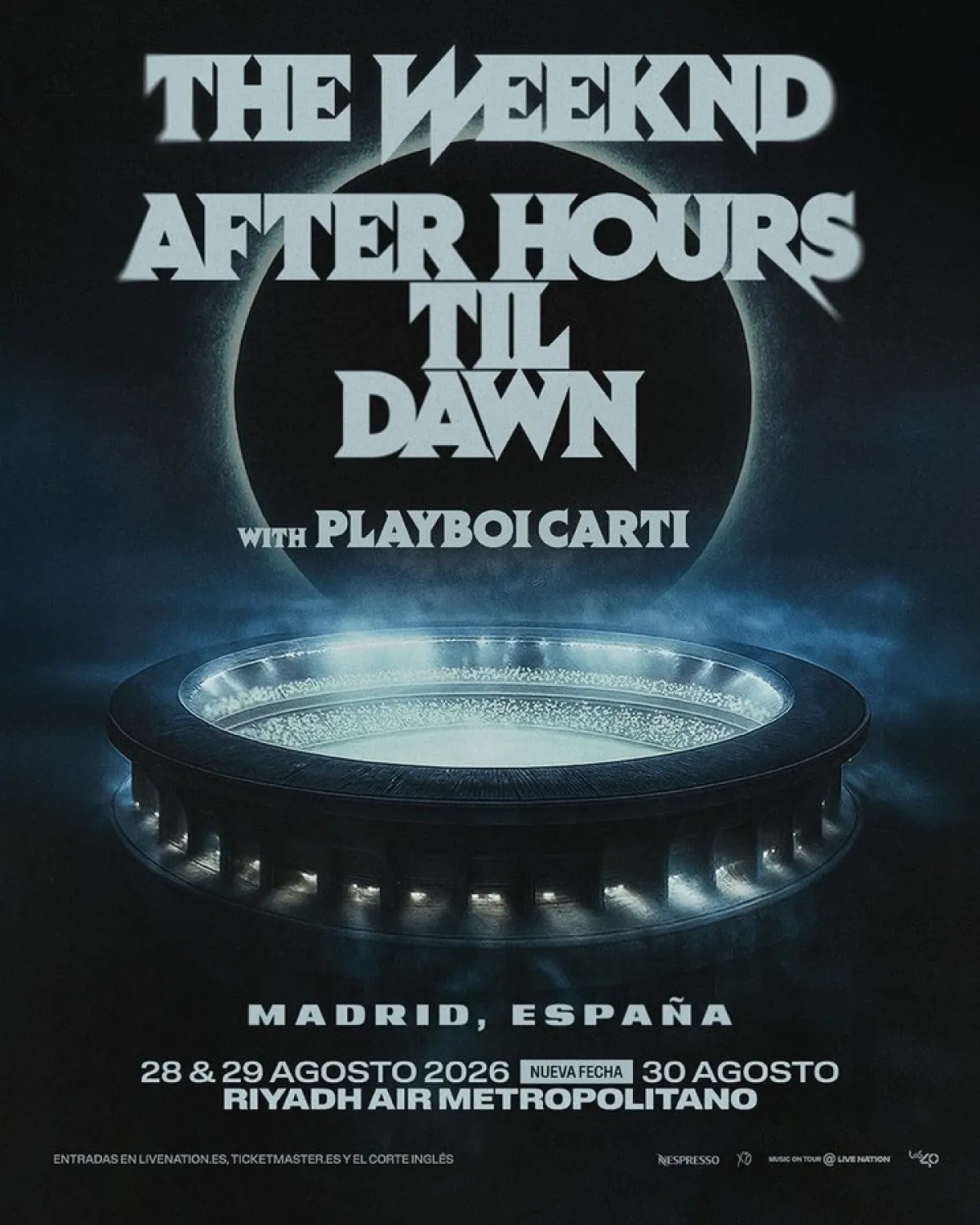Billets The Weeknd (Estadio Riyadh Air Metropolitano - Madrid)