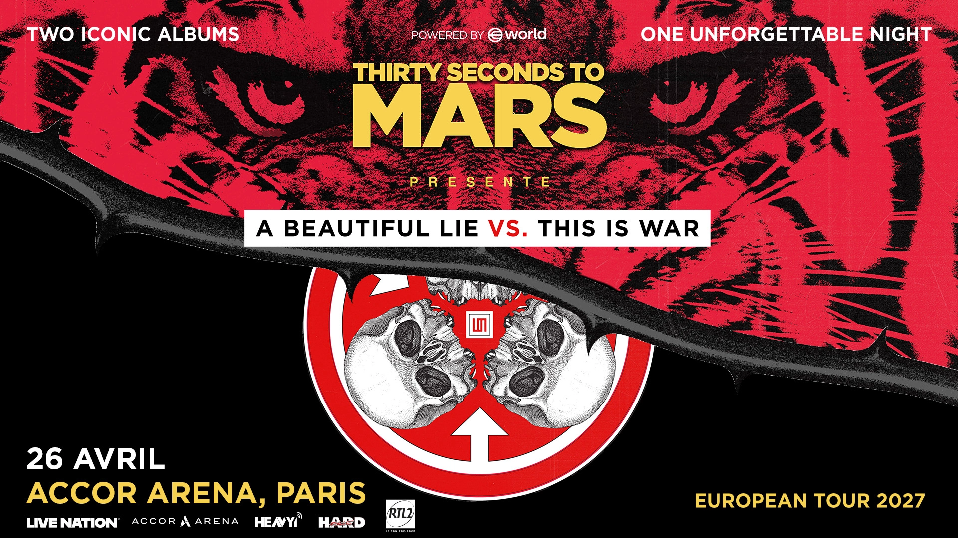 Thirty Seconds to Mars en Accor Arena Tickets