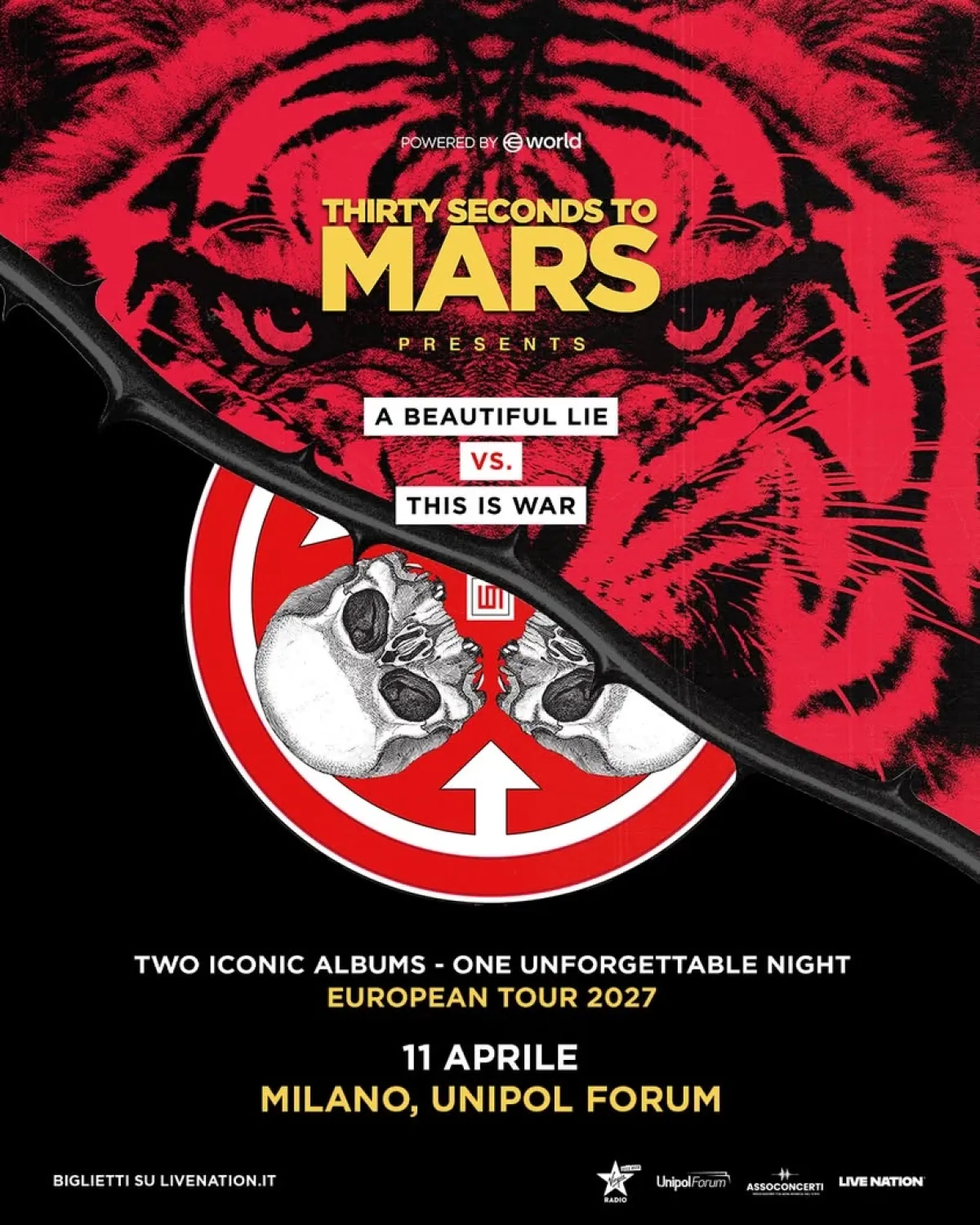 Thirty Seconds to Mars en Forum Milano Tickets