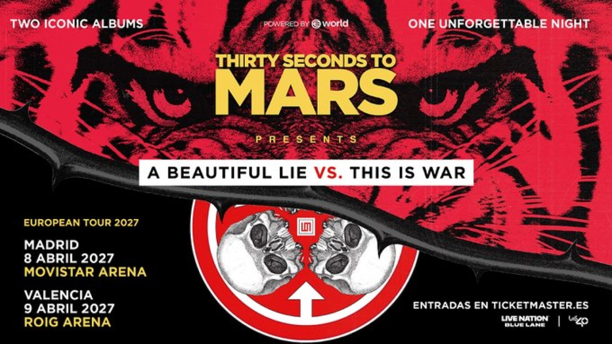 Thirty Seconds To Mars en Movistar Arena Madrid Tickets